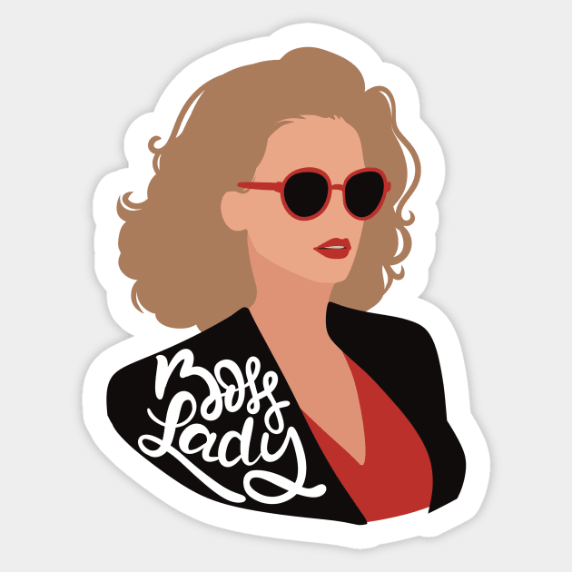 Boss Lady Sticker by Art of Aga